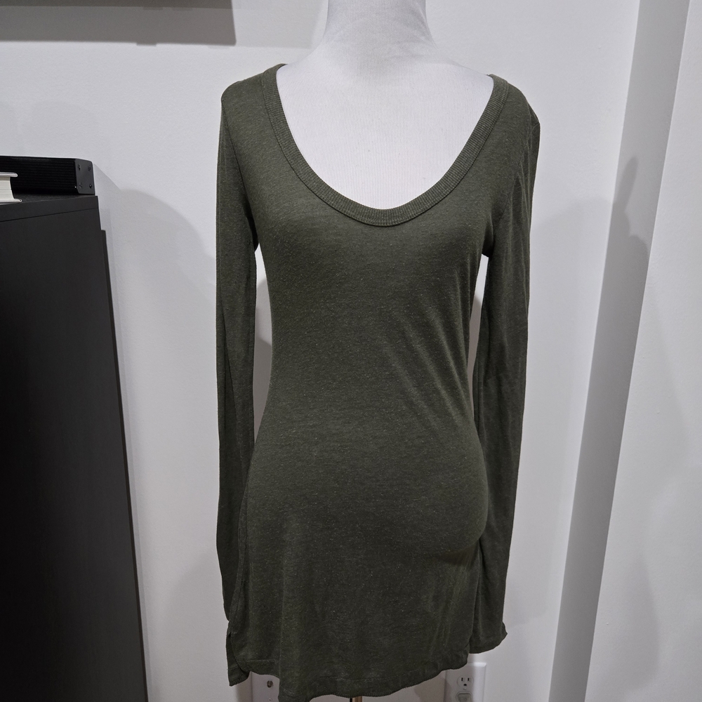 GAP NWT Olive Long Sleeve Long Tee/Tunic
